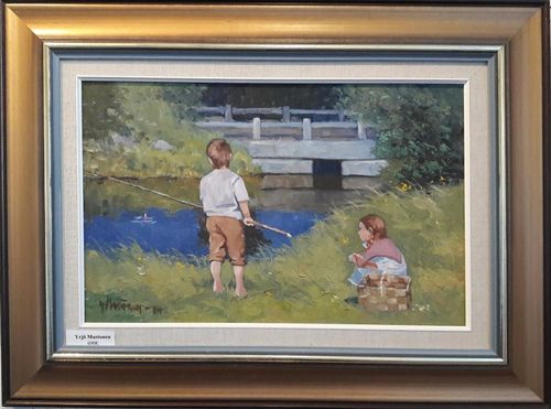 Yrjö Mustonen 53x70cm 690€ m002 