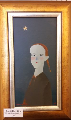 Pentti Koivikko "Kesätaivas ja tähti", 43x27 cm, 720€, n006 