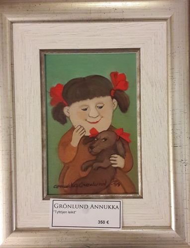 Annukka Grönlund "Tyttöjen leikit" 25x20cm, 350€ n007 
