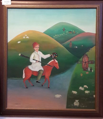 Veijo Hukka "Don Quijote" 94x84 cm, 740€ n001 