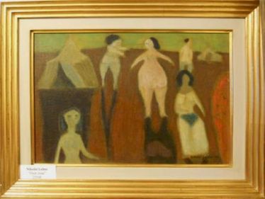 Nikolai Lehto "Outo maa" 38x50 cm 1900 € n012 
