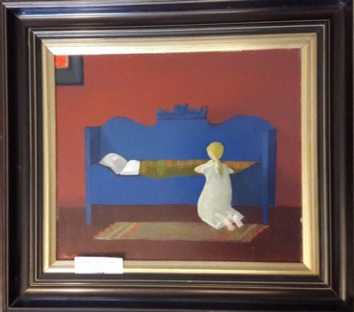 Pentti Koivikko "Iltarukous" 43x48 cm 980€ n001 